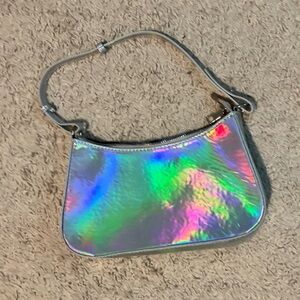 Holographic Iridescent Shoulder Bag